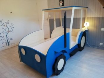 Lit tracteur chambre enfant